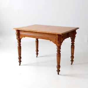antique wooden farmhouse table