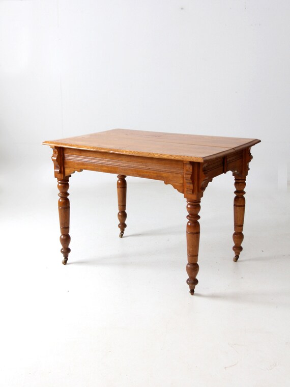 Table Ancienne En Bois - 110x77.5x75 Cm - Rectangulaire - Reconditionnée