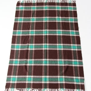 vintage plaid throw blanket, Amana wool blanket image 5