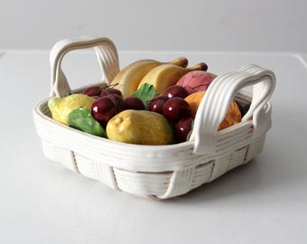 Bassano イタリア製 ~ 陶器製フルーツバスケット ~ ハンドメイド