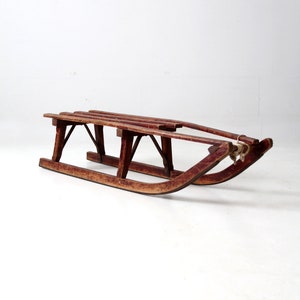 Rustic wood sled - .de
