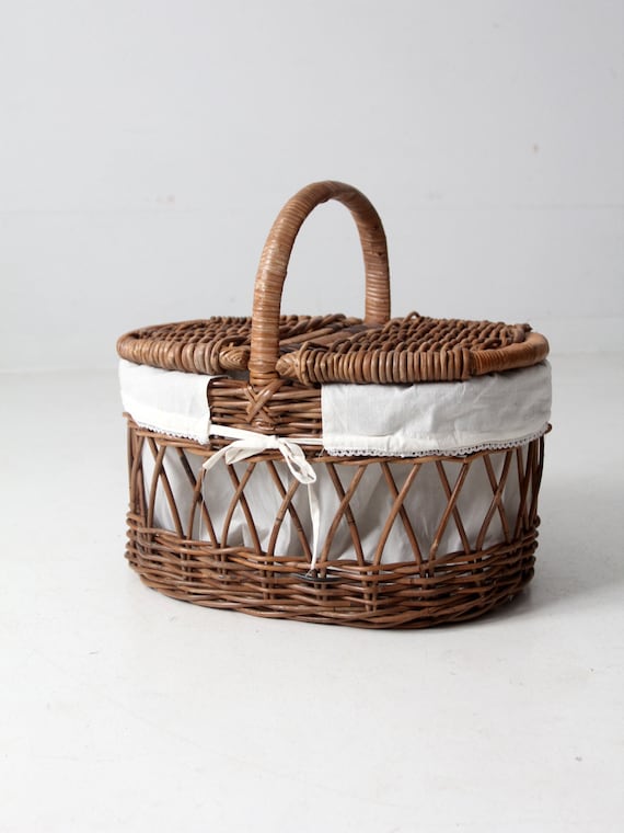 Red Hamper FH015 Stile Antico in Vimini Cestino da Picnic