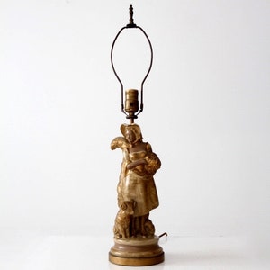 vintage figural table lamp image 1