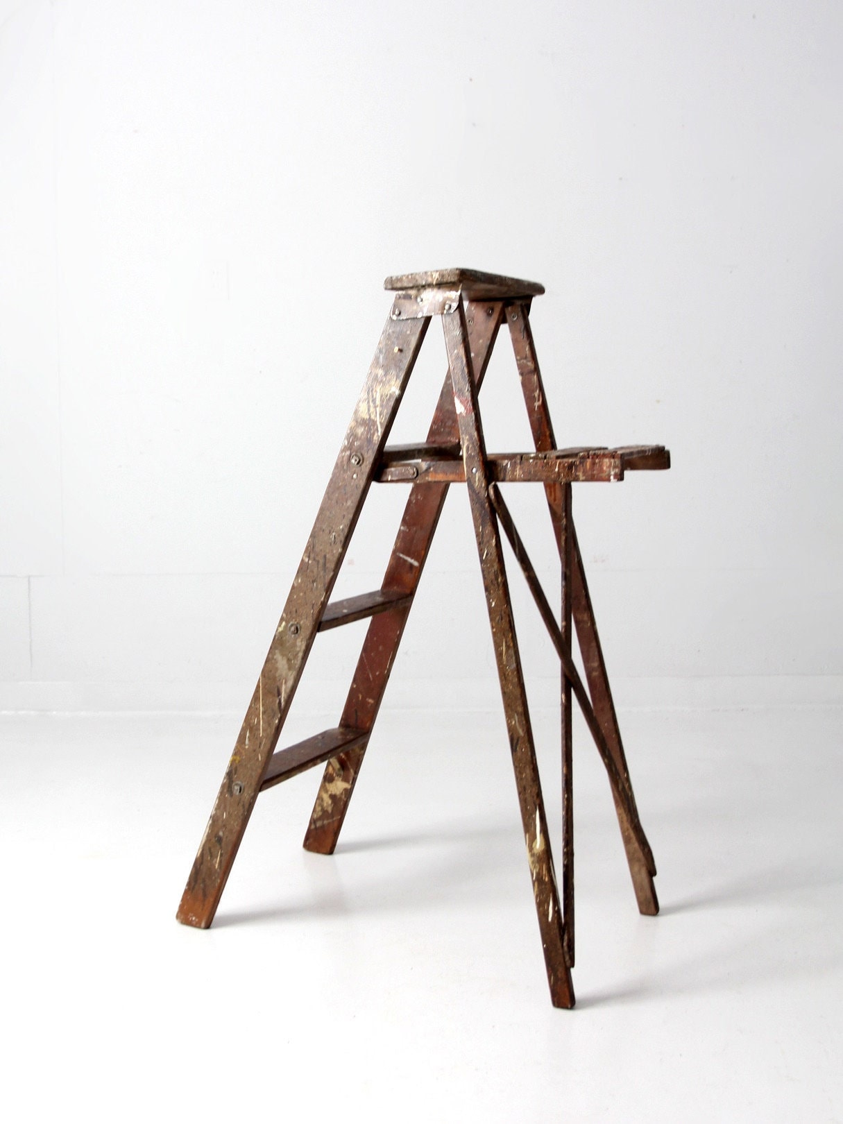 Vintage Painter's Wooden Folding Ladder - Etsy Canada