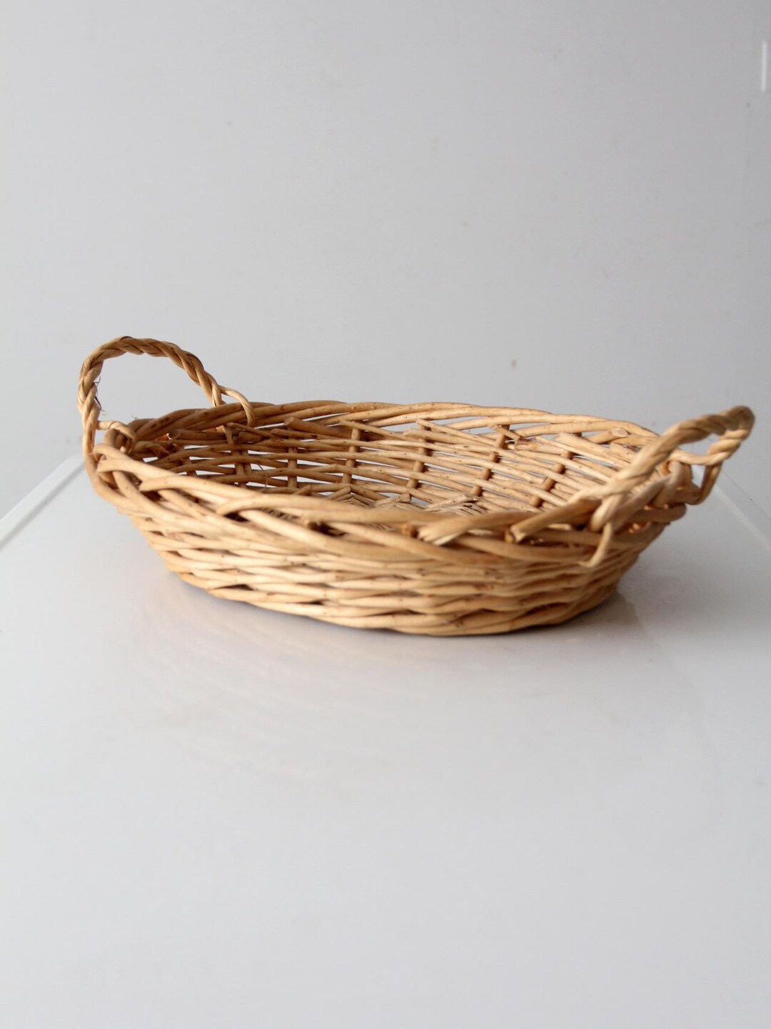ヴィンテージの籐かご - Etsy 日本