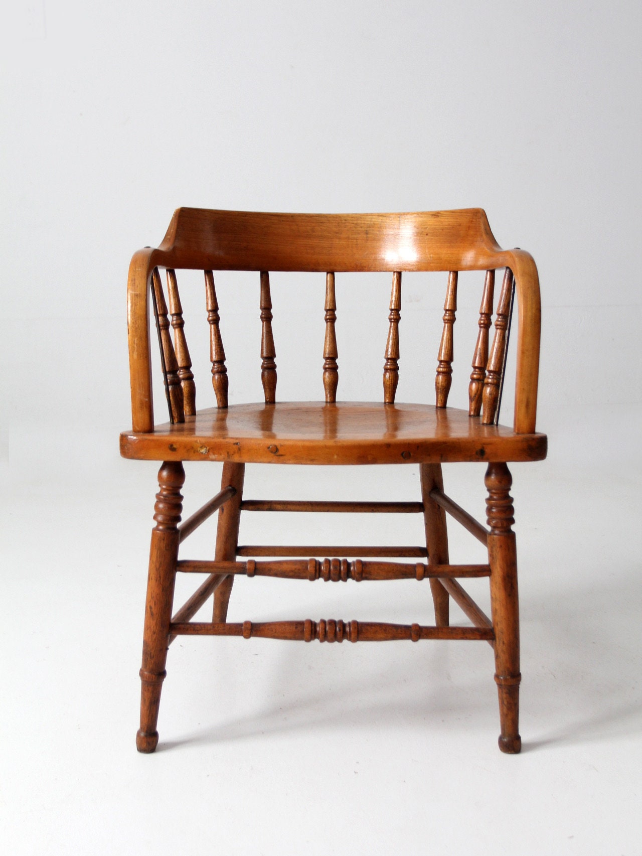 Antique Captain's Chair - Etsy