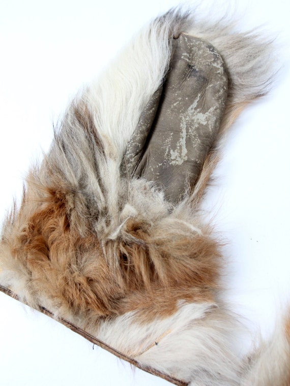 antique fur mittens - image 4