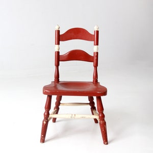 vintage kid's ladder back chair