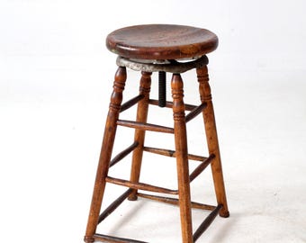 antique drafting stool