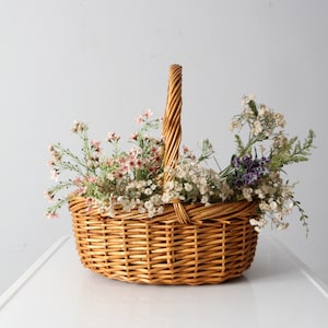 vintage wicker basket image 1