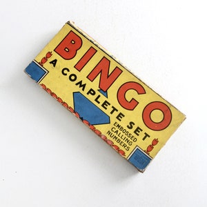Juego de bingo vintage Milton Bradley de 1936