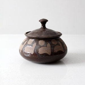 vintage studio pottery jar