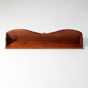 vintage wooden wall shelf or mantel image 2