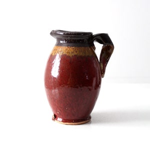 vintage studio pottery pitcher