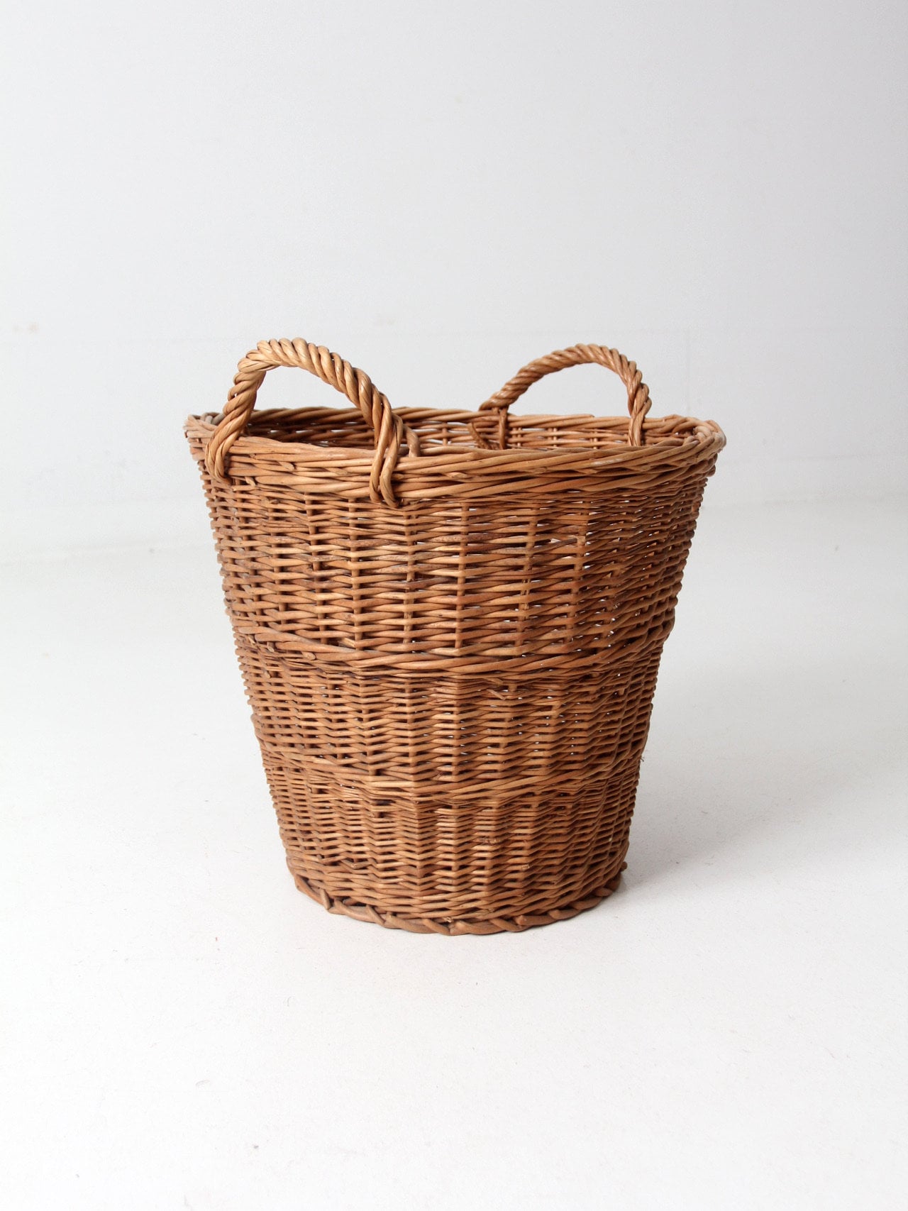 Vintage Wicker Basket - Etsy