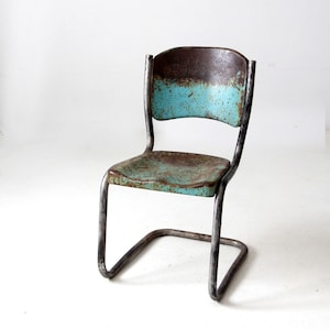 vintage metal floating patio chair