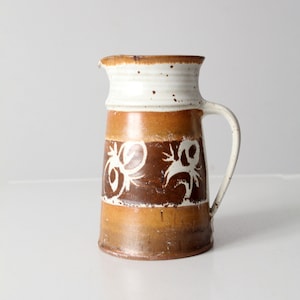 vintage studio pottery pitcher