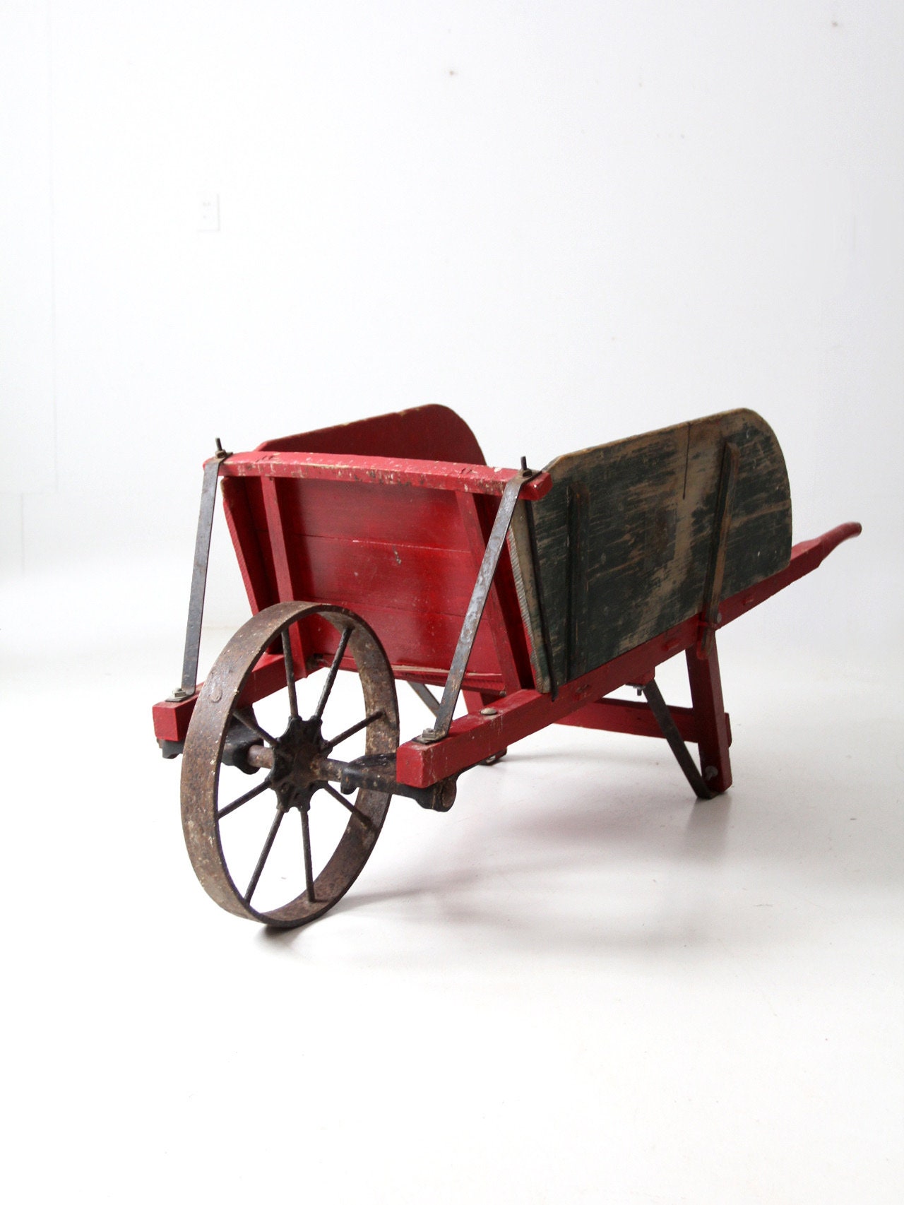 Antique wheelbarrow for sale near me deals
