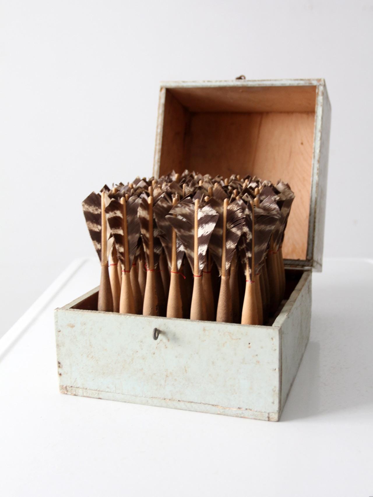 vintage Apex No 2 Dart Set mit Aufbewahrungsbox