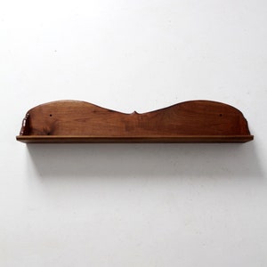 vintage wooden wall shelf or mantel image 3