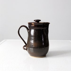 1970s studio pottery pitcher