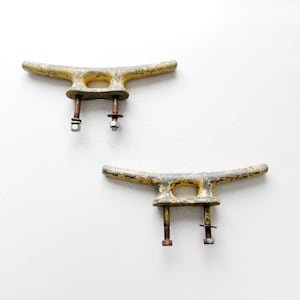 vintage boat cleats, nautical hardware