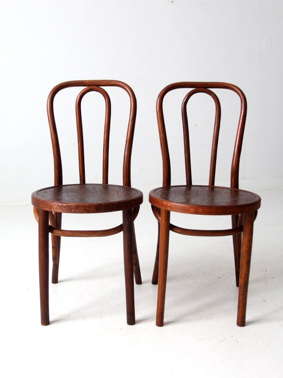 1940s Bentwood Cafe Chairs Pair, Northern Chair Co. - Etsy