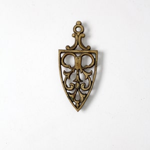 vintage brass trivet, kitchen decor
