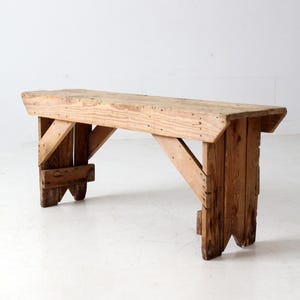 Banc de ferme ancien en bois