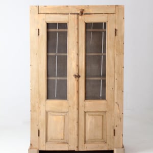 antique pine farmhouse cupboard