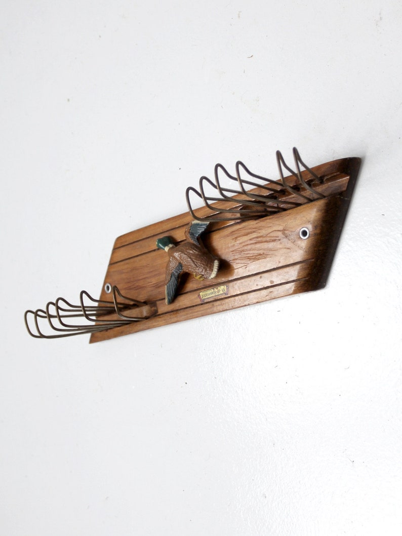 Vintage Mallard Duck Tie Rack - Etsy