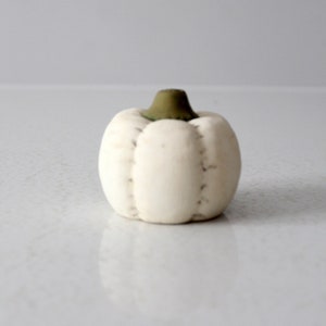 vintage white ceramic pumpkin