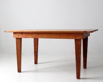 antique primitive wood table