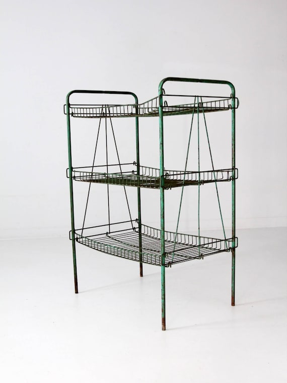 Vintage wire shelving units deals