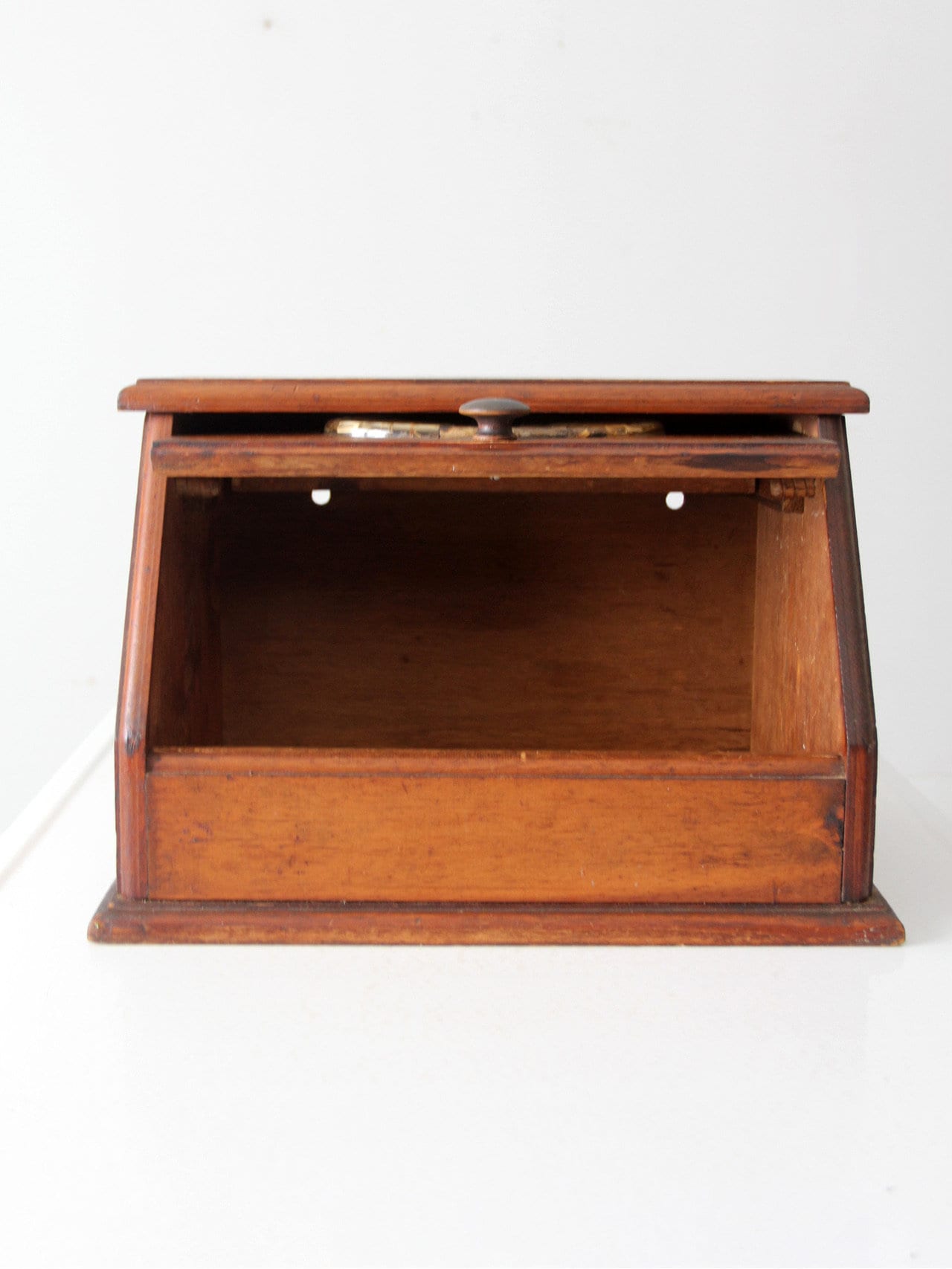 ヴィンテージの木製ブレッドボックス - Etsy 日本