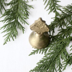 vintage brass Santa bell image 8