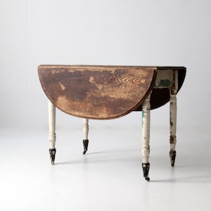 antique drop leaf table