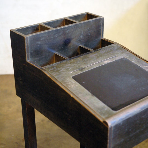 Teachers Stand - Mid Century Vintage Wood Podium