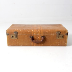 vintage striped suitcase luggage