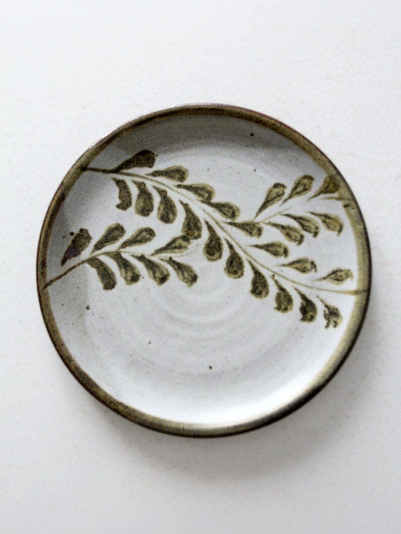 vintage studio pottery plate image 3