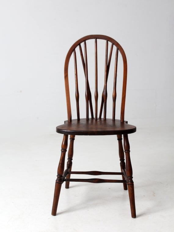 家具 Vintage Windsor chair Vintage Windsor Brace Back Chair - Etsy