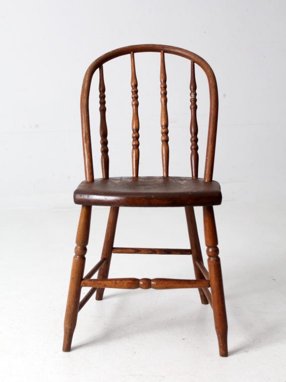 RESERVE // ON HOLD. Antique Windsor Bow-back Dining Chair - Etsy