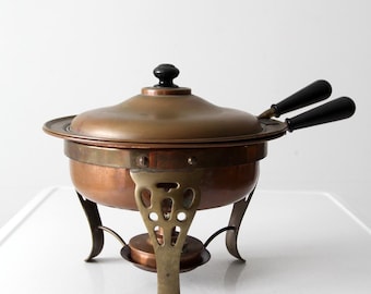 ヴィンテージ銅製チェーフィングディッシュセット - Etsy 日本