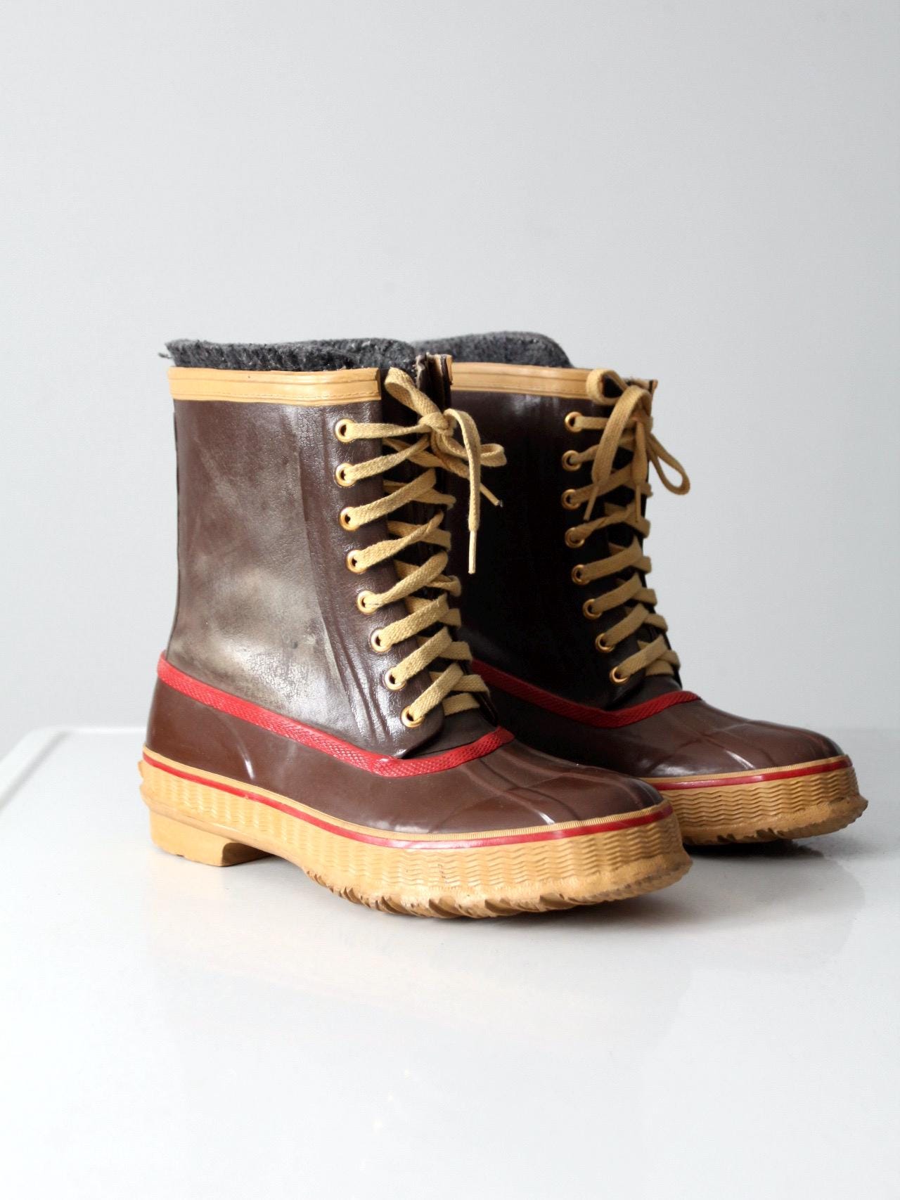 Vintage Steel Shank Winter Rubber Boots / Size 9 - Etsy display picture 2