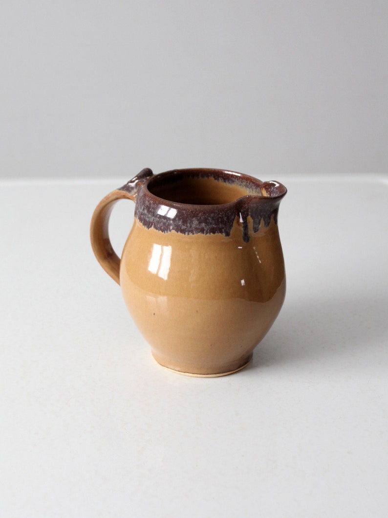 vintage studio pottery pitcher image 6