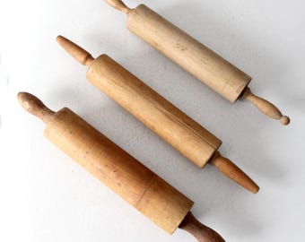 アンティークの麺棒セット - Etsy 日本