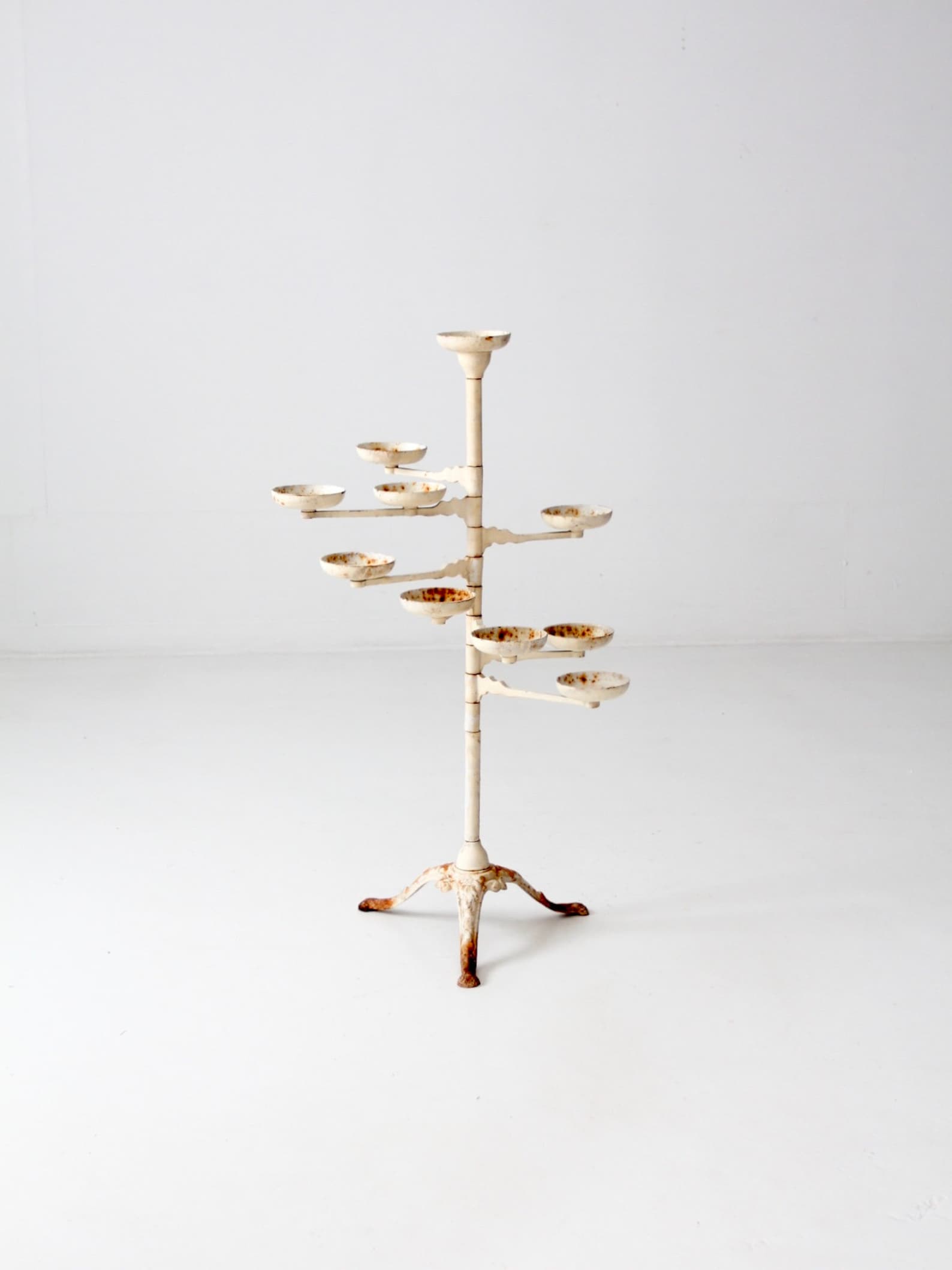 Victorian Cast Iron Plant Stand Antique Swing Arm Plant Stand Etsy