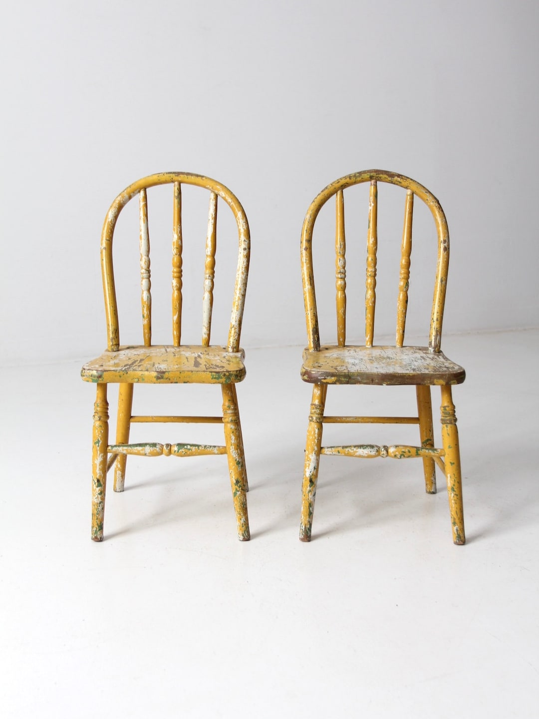 Vintage Kids Chairs Set/2, Painted Farmhouse Children's Chairs Etsy