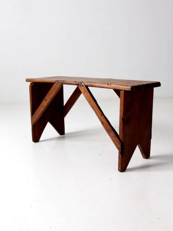 Rustic Antique Bench Primitive Furniture Etsy