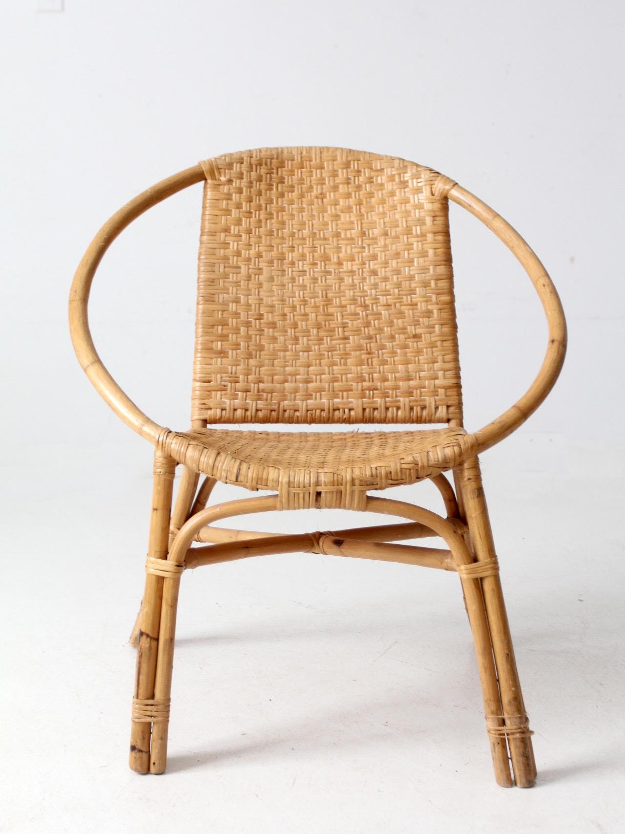Mid-century Rattan Chair - Etsy